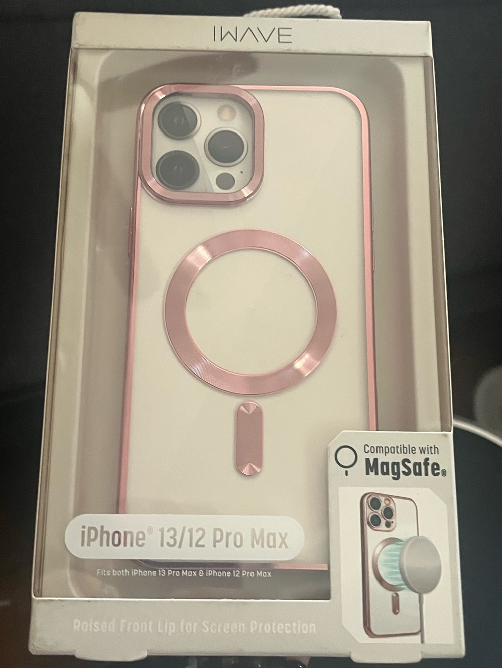 WAVE MagSafe-Compatible Rose Gold & White Case for iPhone 13/12 Pro Max NEW NIB